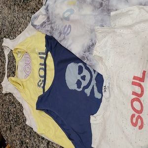 Soul Cycle Bundle of 5 Tanks Size XXL